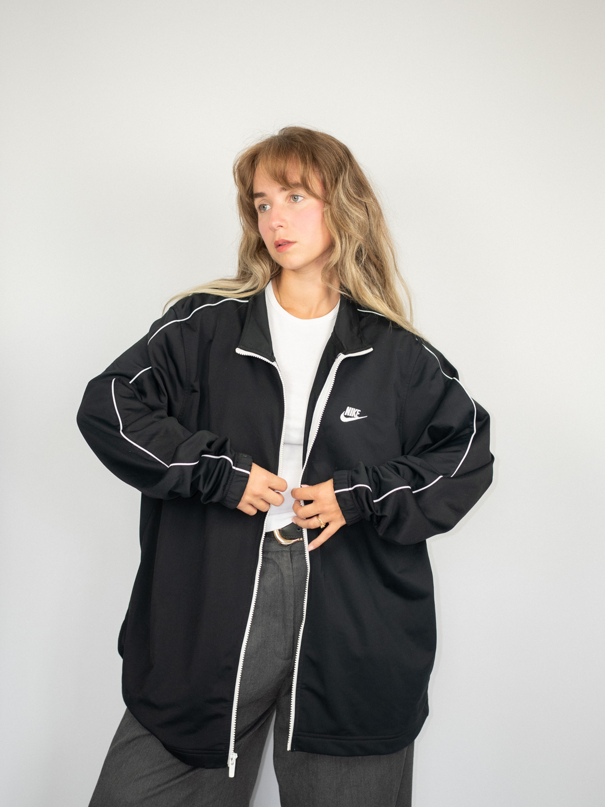 Vintage Nike Nylon Track Jacket - XL
