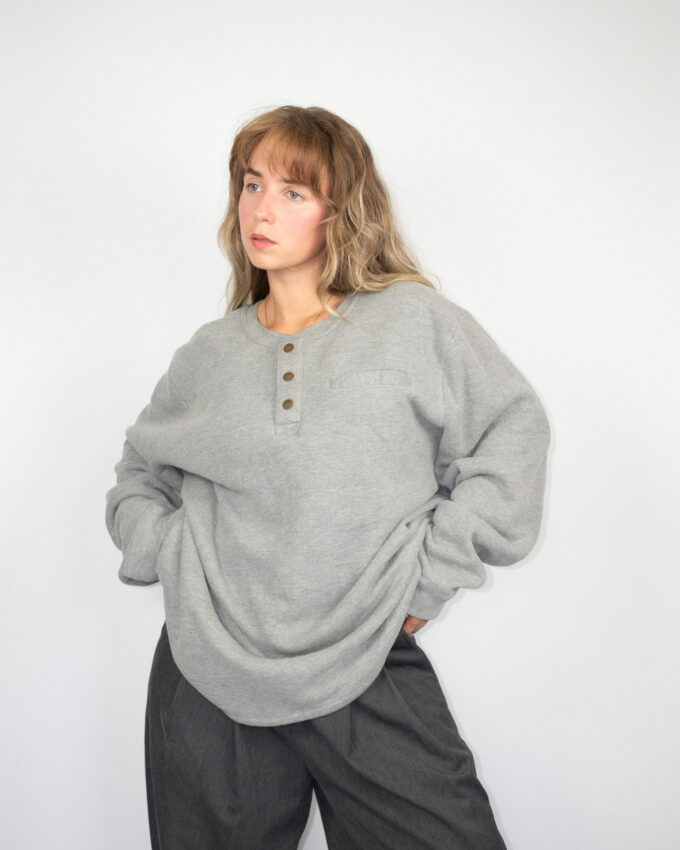 Vintage Lee Oversized Sweatshirt with Teddy Innerlining - XL
