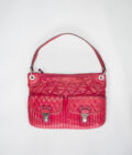 Cherry Red Vintage Coach Leather Bag