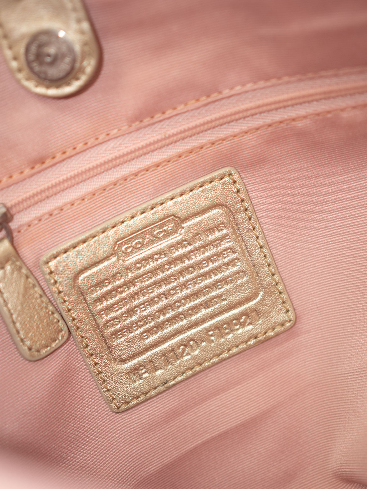 Vintage Coach Tote (Beige Monogram) - Image 3