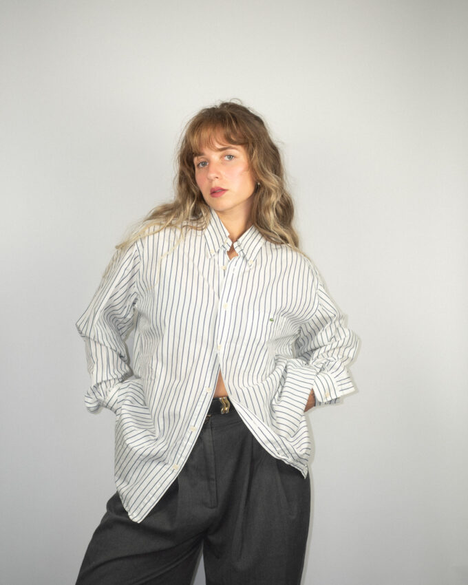 Vintage Lacoste Oversized Cotton Shirt  - XL