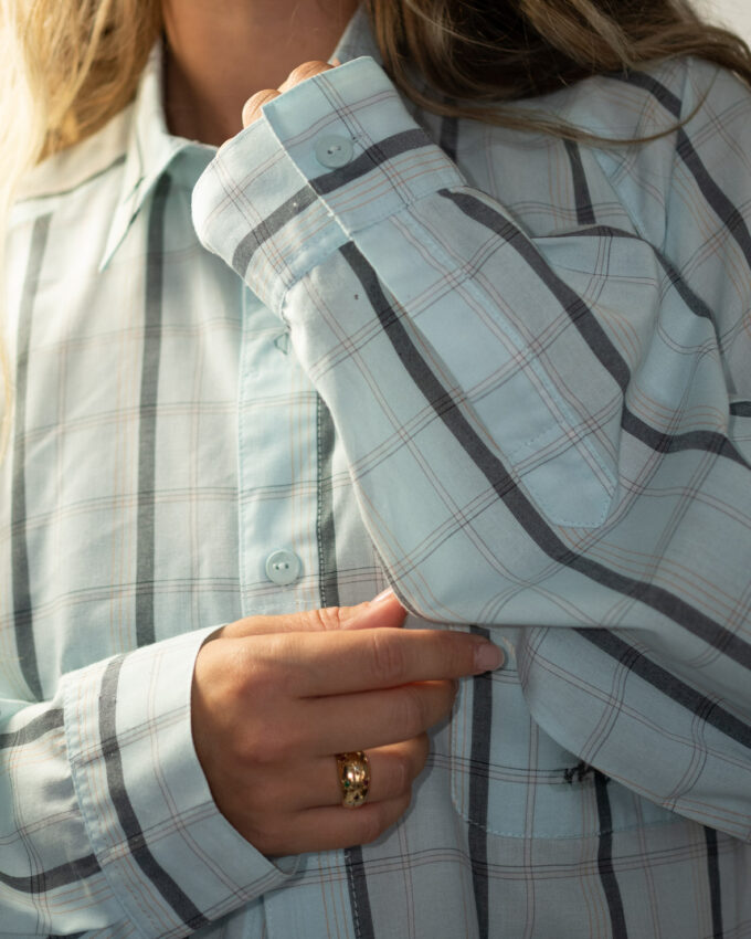 Vintage Adidas Striped Cotton Shirt - XL