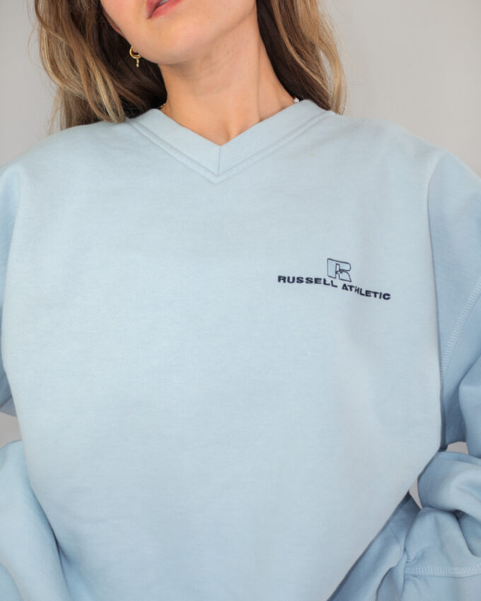 Powder Blue Oversized Vintage Russell Athletic Sweatshirt – XL