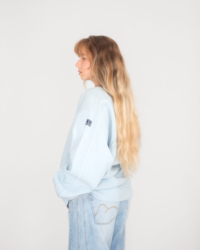 Powder Blue Oversized Vintage Russell Athletic Sweatshirt – XL