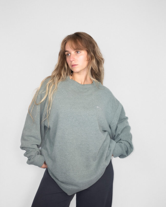 Vintage Columbia Oversized Sweatshirt in Slate Grey - L/XL