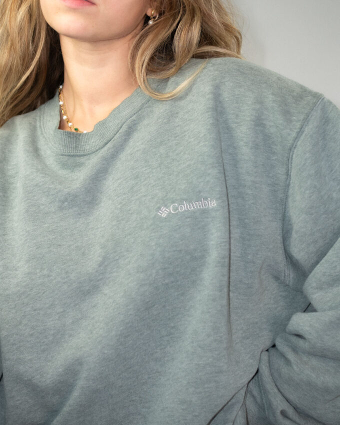Vintage Columbia Oversized Sweatshirt in Slate Grey - L/XL
