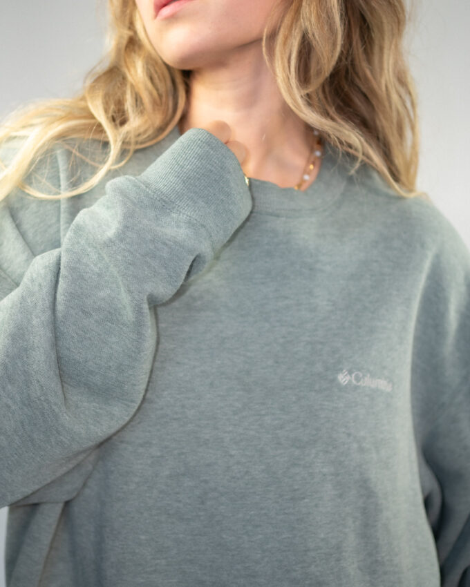 Vintage Columbia Oversized Sweatshirt in Slate Grey - L/XL