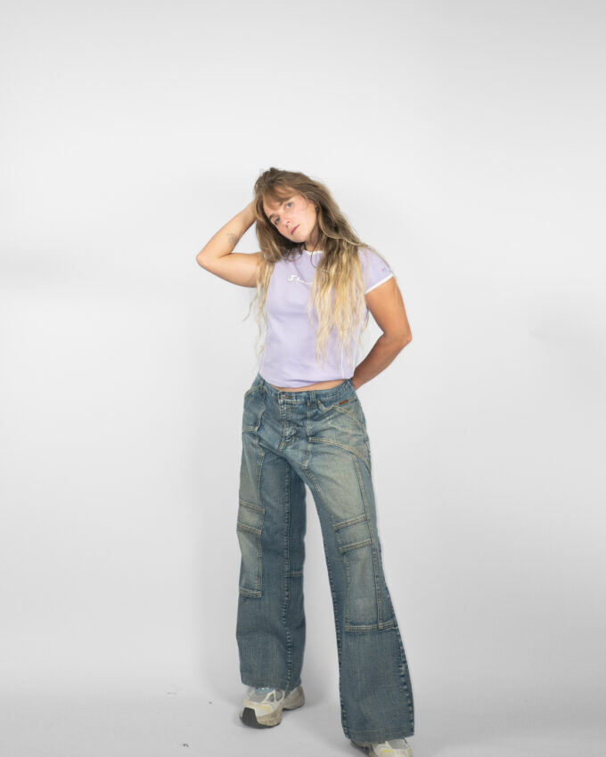 Vintage Brossly Baggy Denim – Washed Blue - XL
