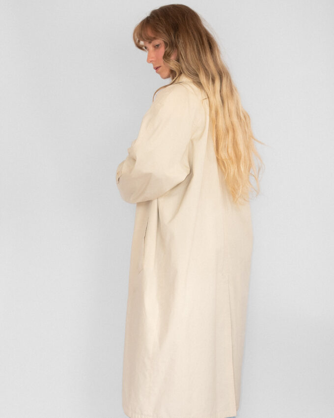 Reversible Vintage Coat – Beige & Olive - M/L