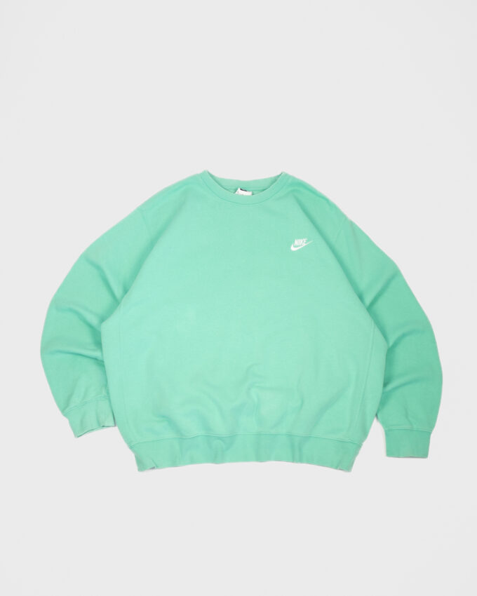 Oversized Vintage Nike Mint Crewneck Sweatshirt - L