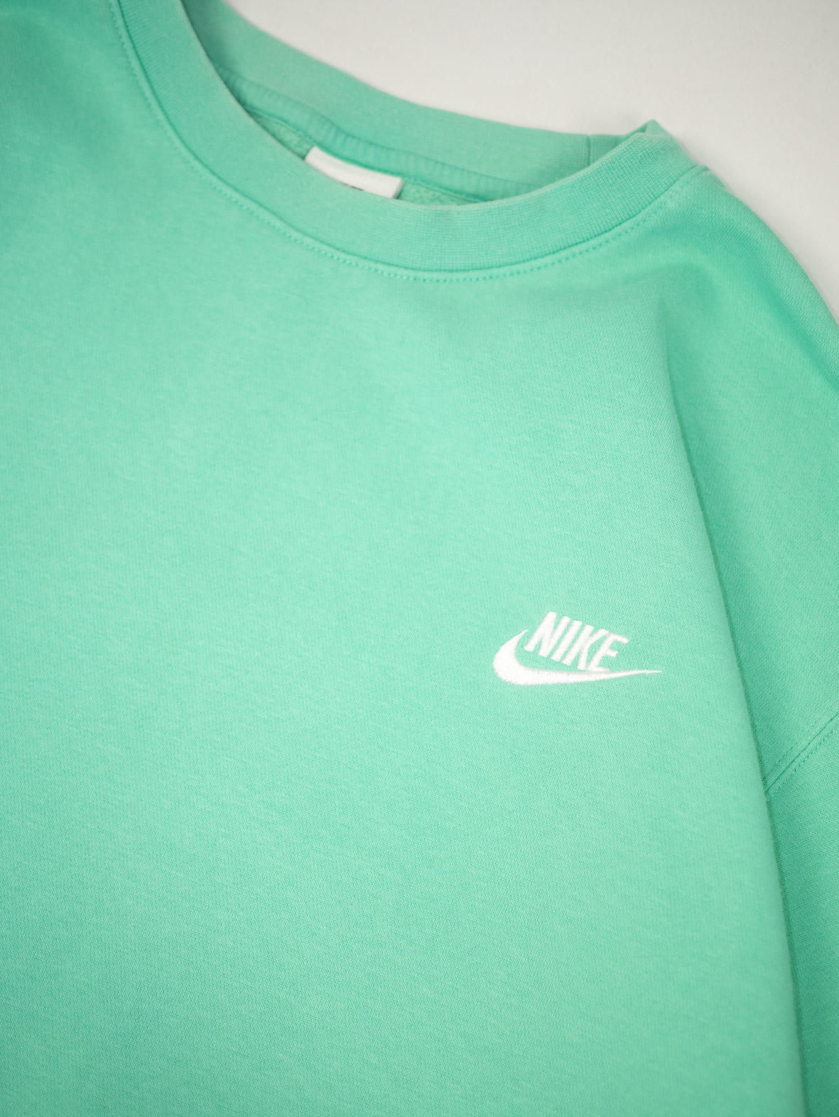 Oversized Vintage Nike Mint Crewneck Sweatshirt - L - Image 3