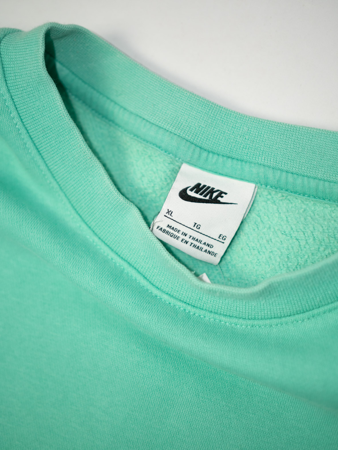 Oversized Vintage Nike Mint Crewneck Sweatshirt - L - Image 5