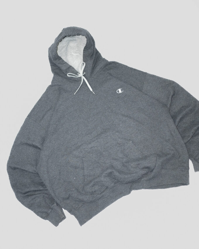 Champion Oversized Vintage Hoodie in Grey - L/XL