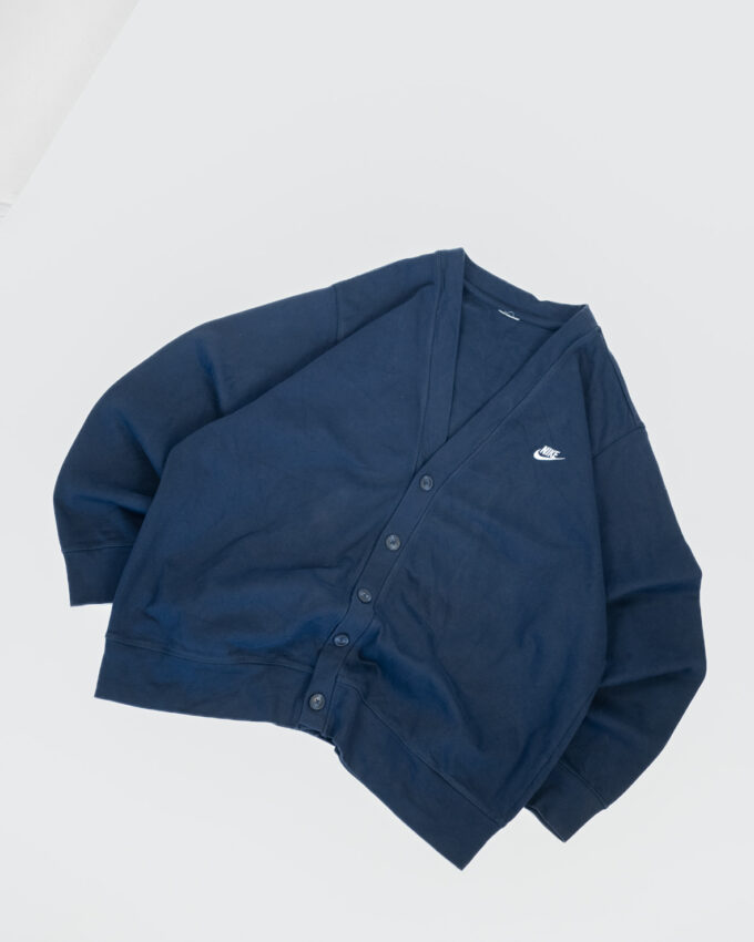 Vintage Nike Cotton Cardigan – Navy Button-Up - L/XL
