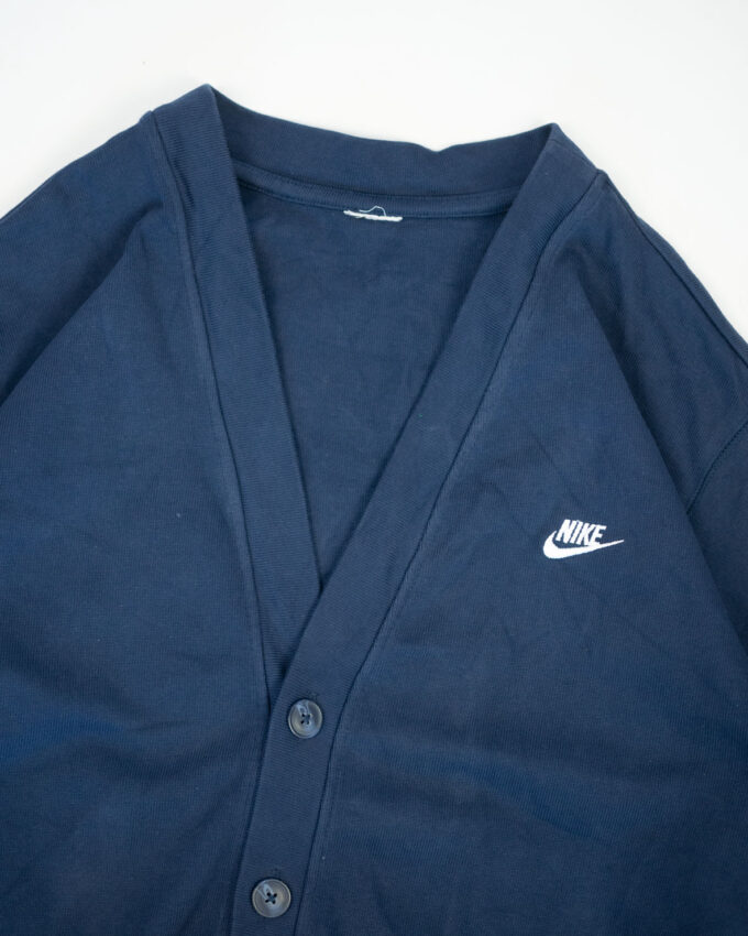 Vintage Nike Cotton Cardigan – Navy Button-Up - L/XL