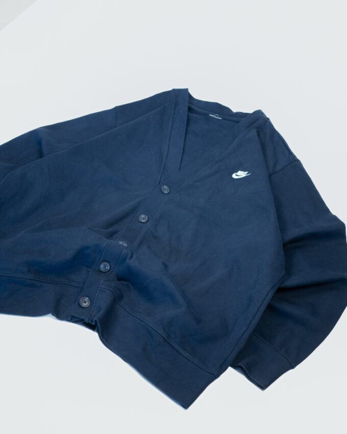 Vintage Nike Cotton Cardigan – Navy Button-Up - L/XL