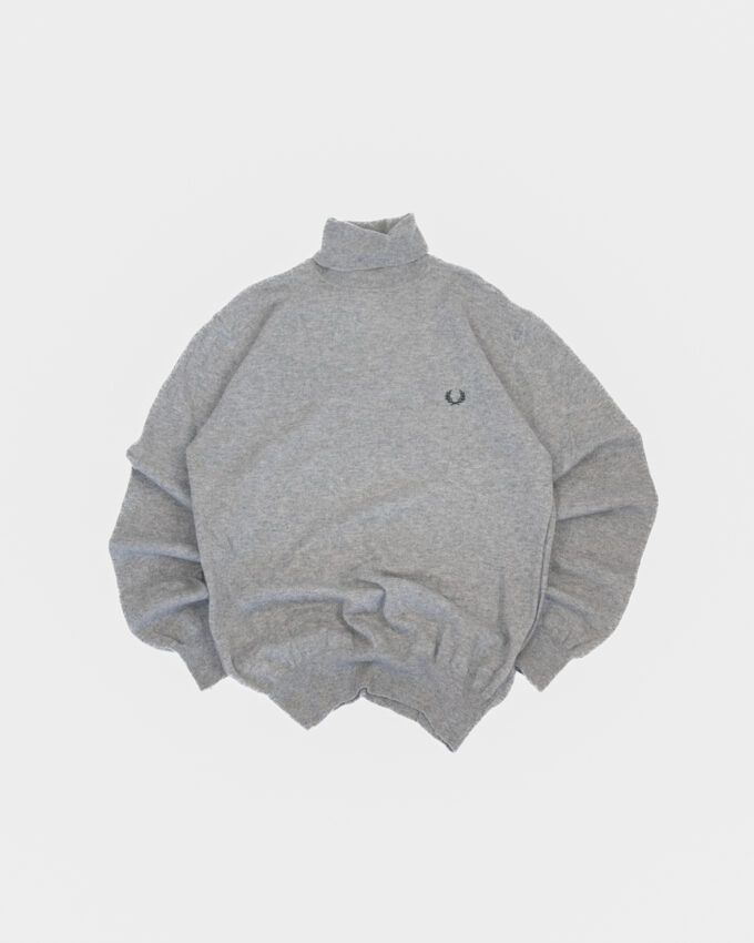 Fred Perry Wool Turtleneck – Heather Grey - M/L