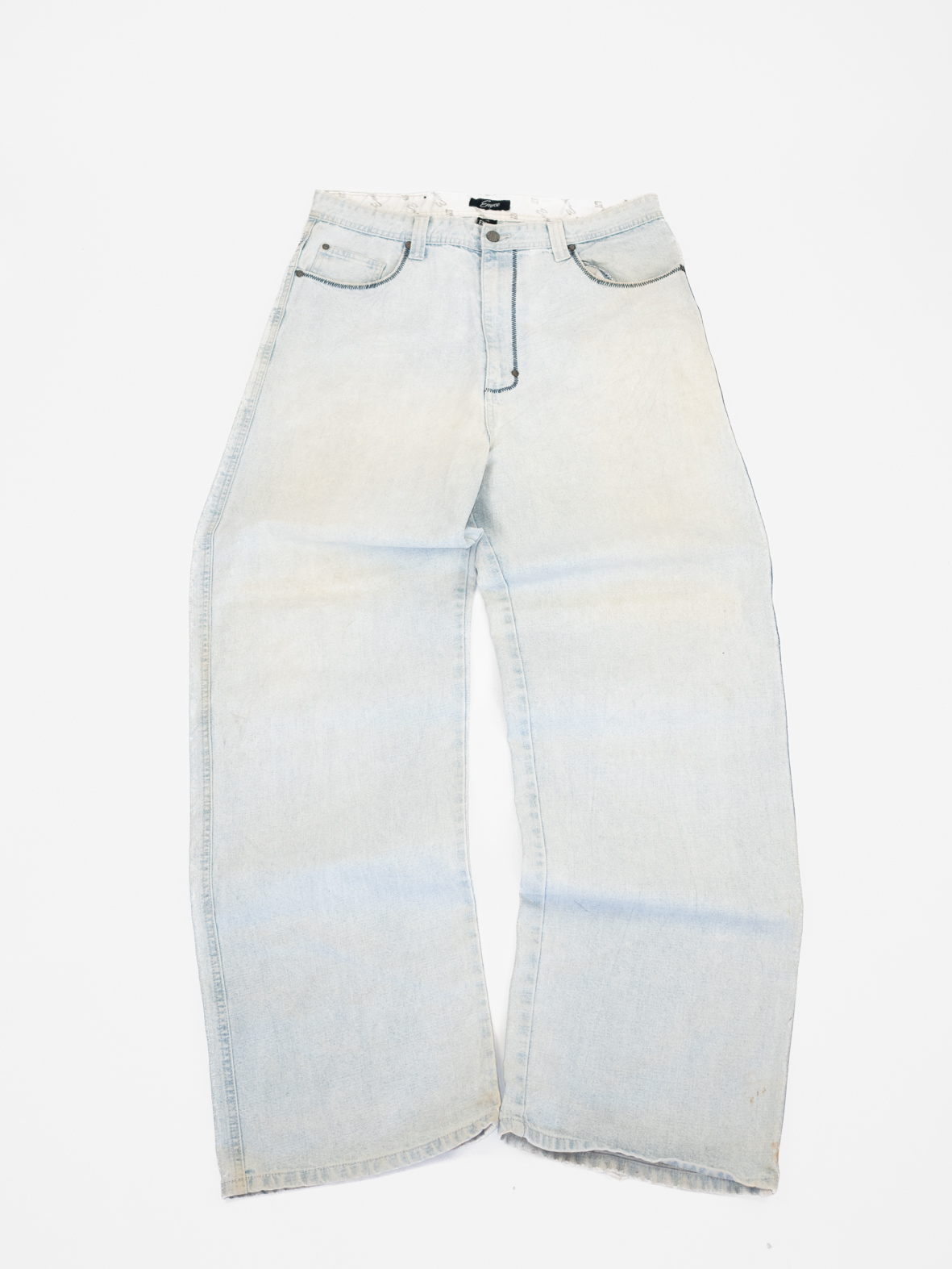 ENYCE Light Wash Baggy Jeans – 00s Hip Hop - 36 (ca XL)