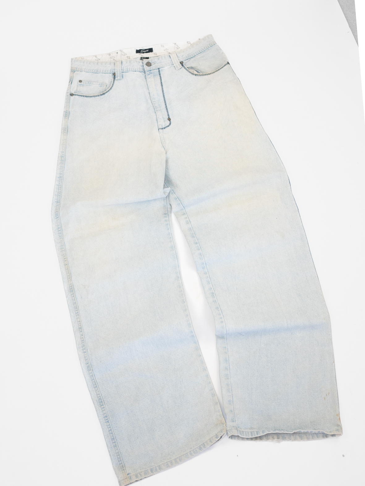 ENYCE Light Wash Baggy Jeans – 00s Hip Hop - 36 (ca XL) - Image 2