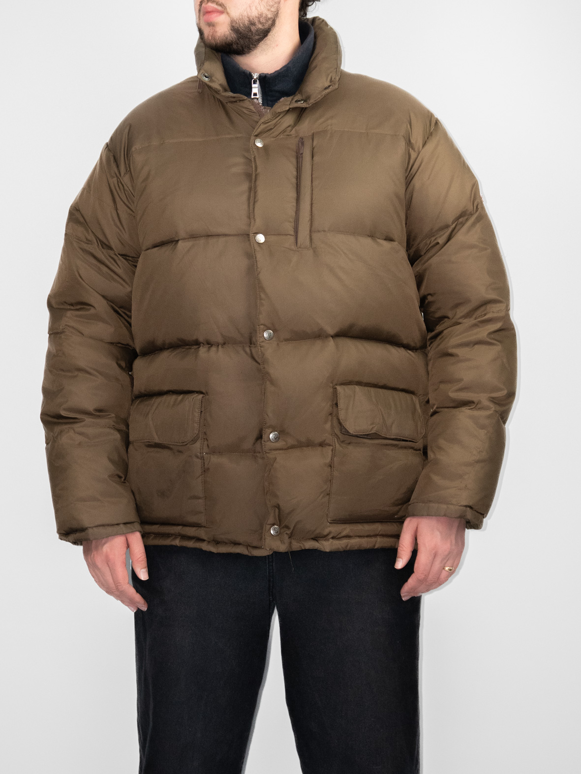 Invicta Down Jacket – Khaki (80s–90s) - M/L - Image 4