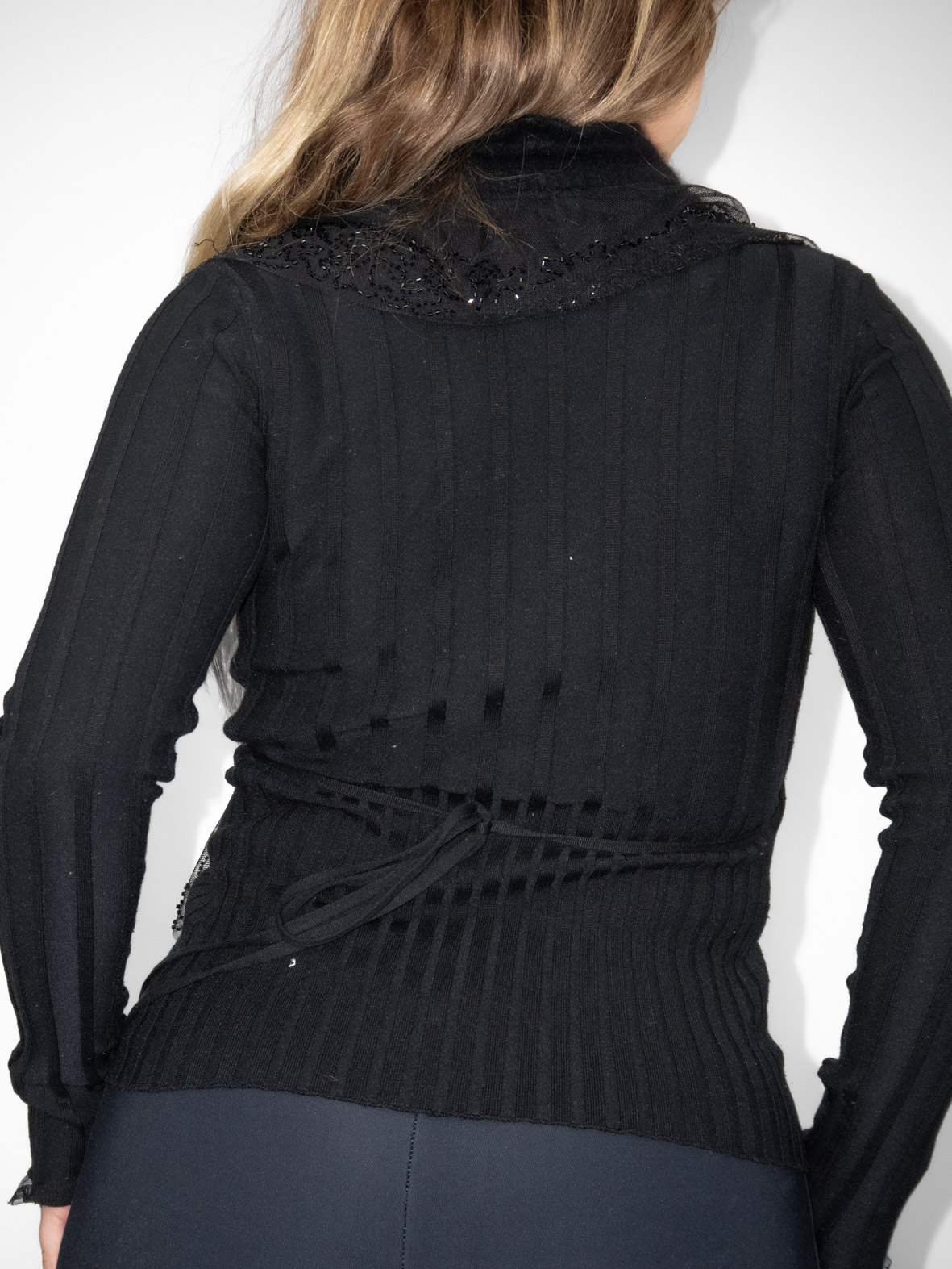 Wrap-Around Beaded Vintage Top - S/top M - Image 6