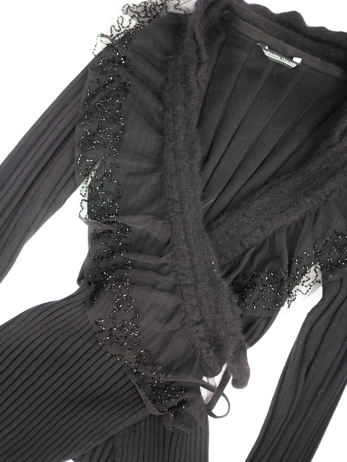 Wrap-Around Beaded Vintage Top - S/top M - Image 7