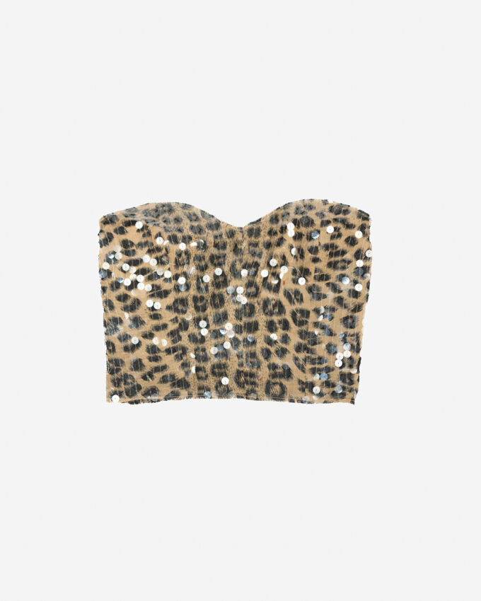 Sequin Tube Top – Made in Brazil (2 Sizes, Hook Closure) - D-Cup