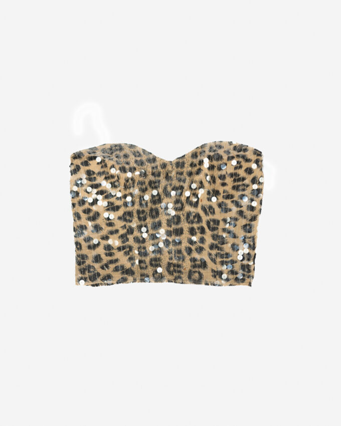 Sequin Tube Top – Made in Brazil (2 Sizes, Hook Closure) - D-Cup