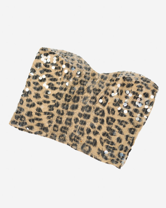Sequin Tube Top – Made in Brazil (2 Sizes, Hook Closure) - D-Cup