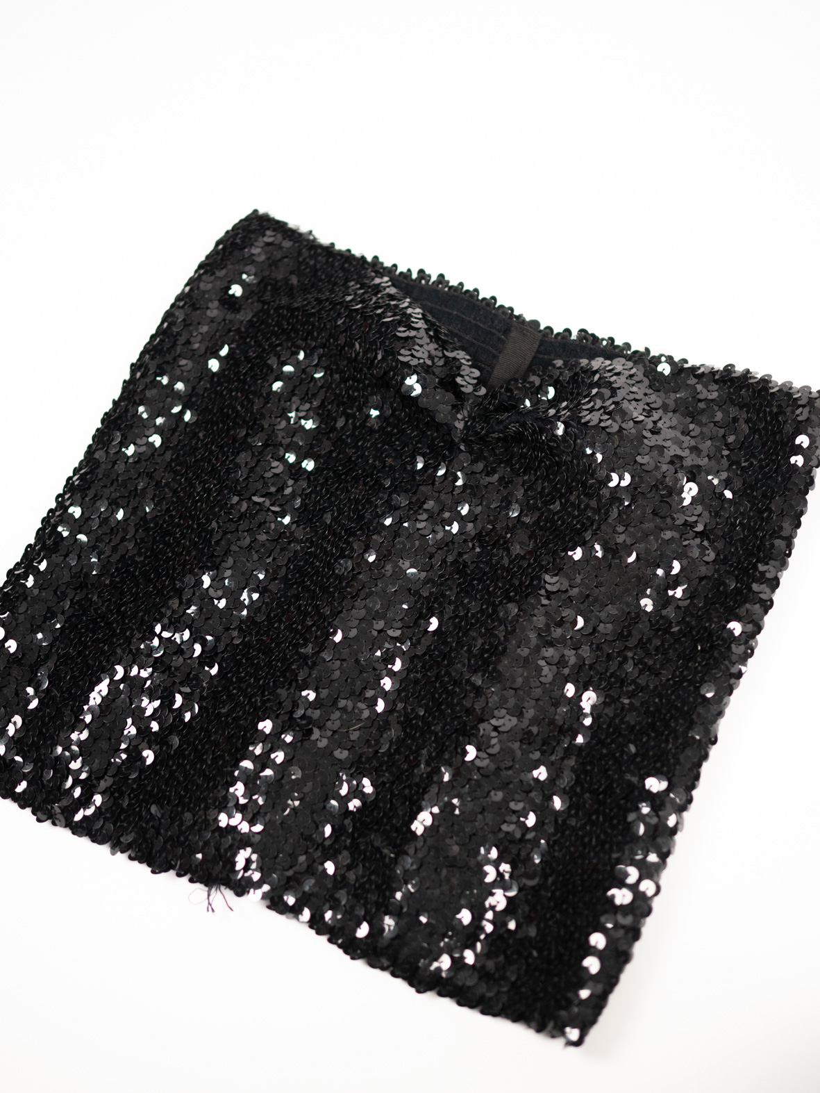 Stretchy Black Sequin Tube Top - XS/S - Image 7