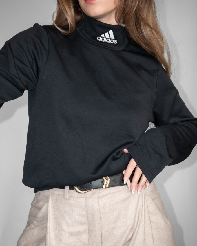 Adidas Vintage Turtleneck – Heavyweight Sports Fabric - M