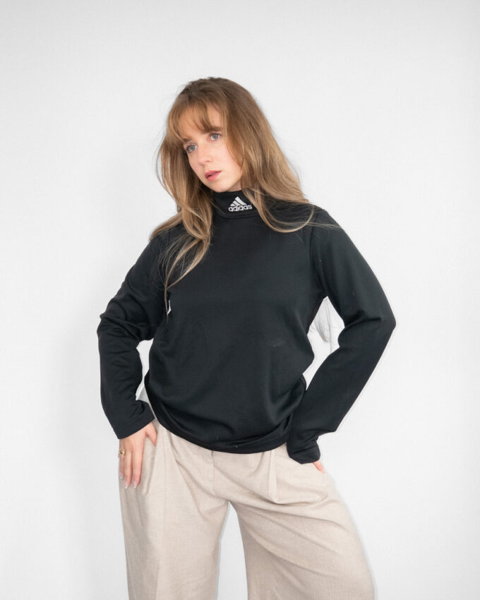 Adidas Vintage Turtleneck – Heavyweight Sports Fabric - M