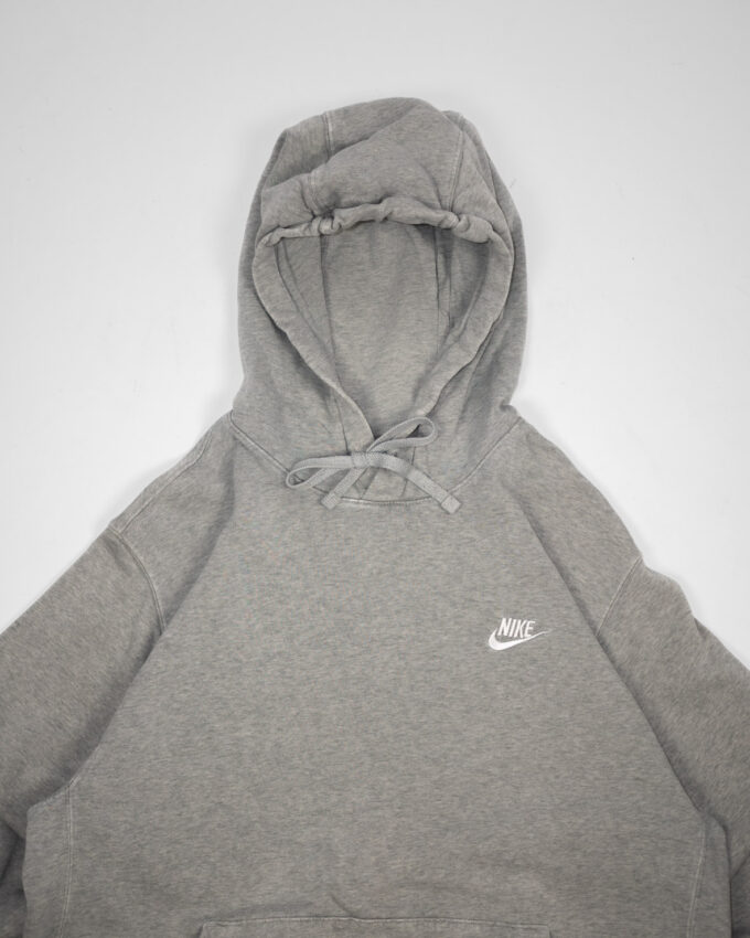 Vintage Nike Hoodie – Grey (Heavyweight Cotton) - M