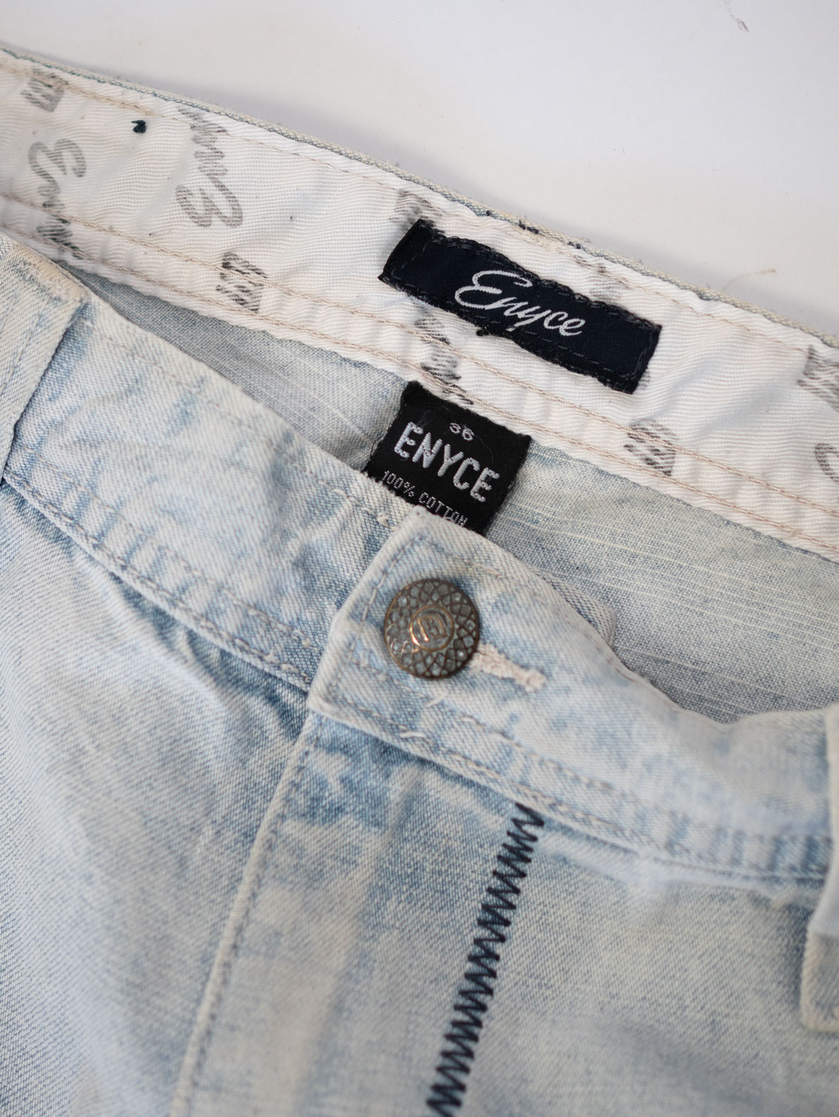ENYCE Light Wash Baggy Jeans – 00s Hip Hop - 36 (ca XL) - Image 6