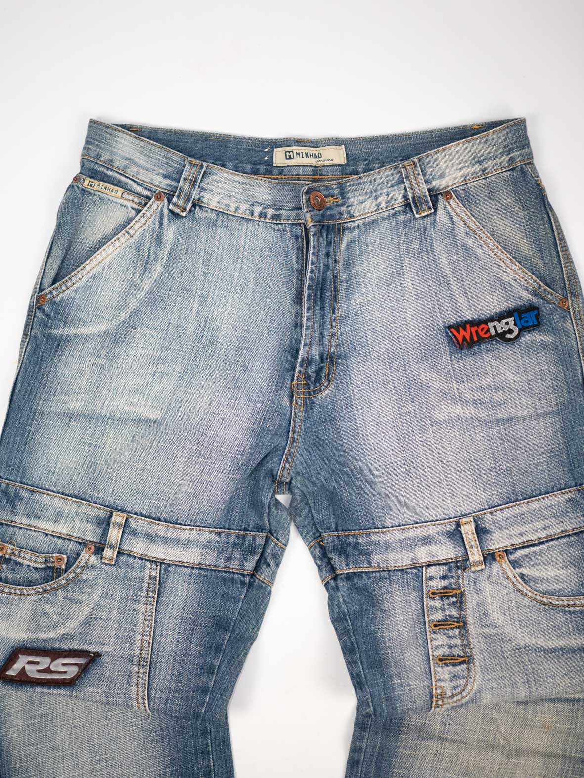 Minhao Reworked Baggy Jeans – Patch Detail - L - Image 5