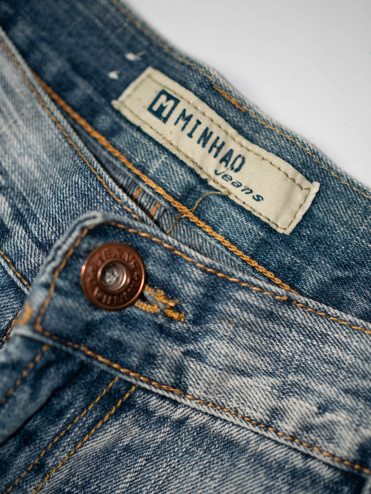 Minhao Reworked Baggy Jeans – Patch Detail - L - Image 6