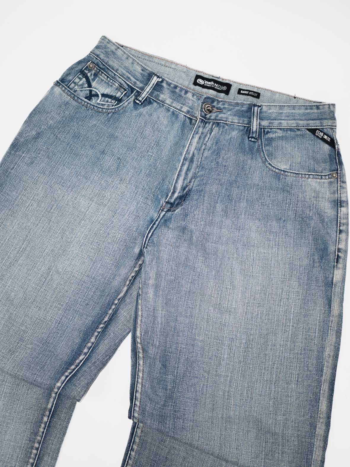 Ecko Unltd. Baggy Fit Jeans – Light Wash - L - Image 3