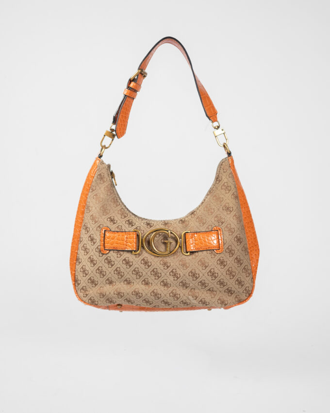Guess Aviana Hobo Bag – Brown & Orange