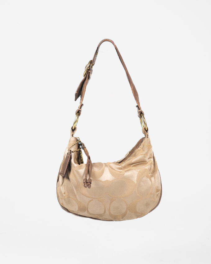 Vintage Coach Shoulder Bag – Beige