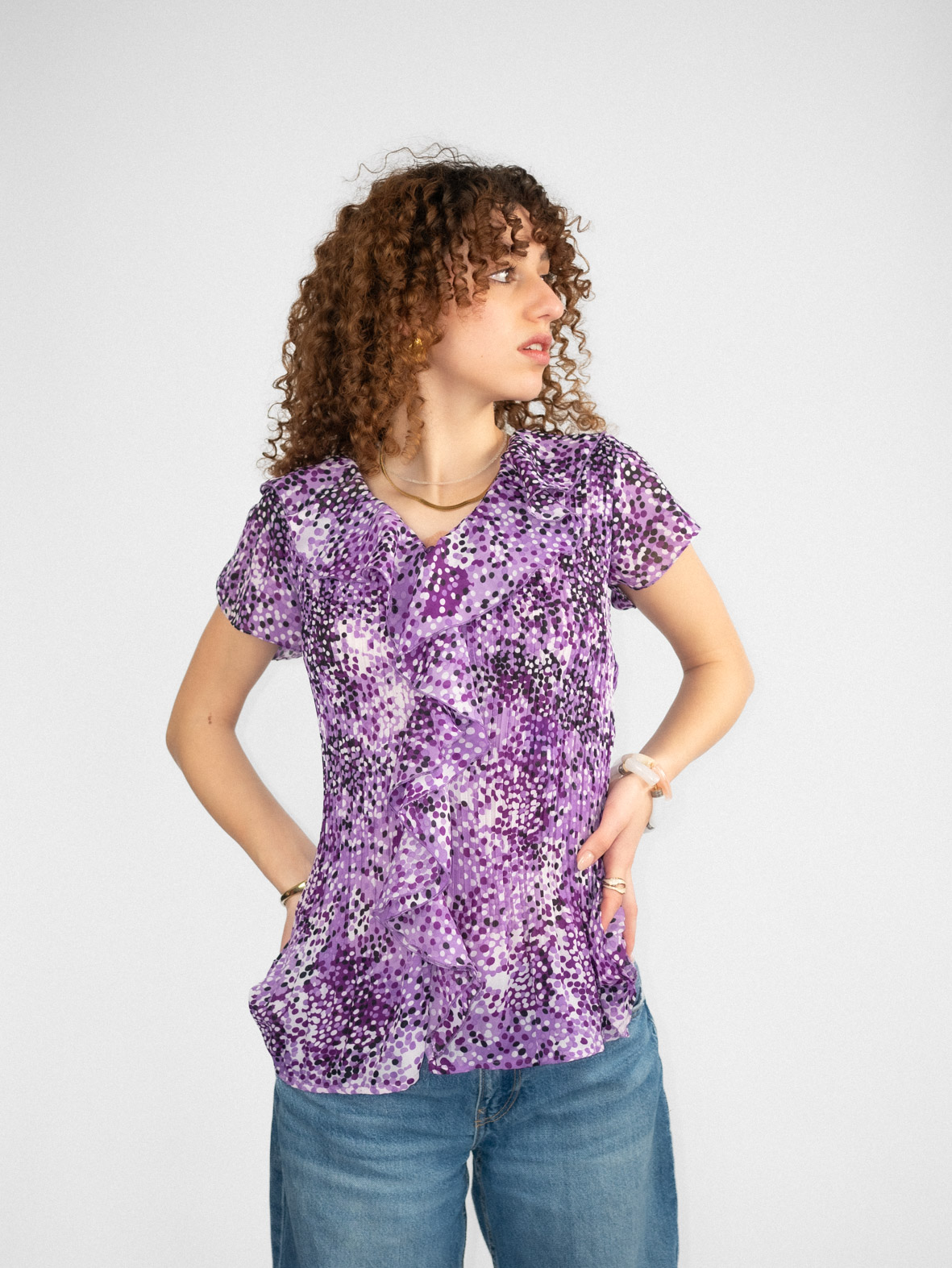 Vintage 00s Button-Up Top - XS-M - Image 2