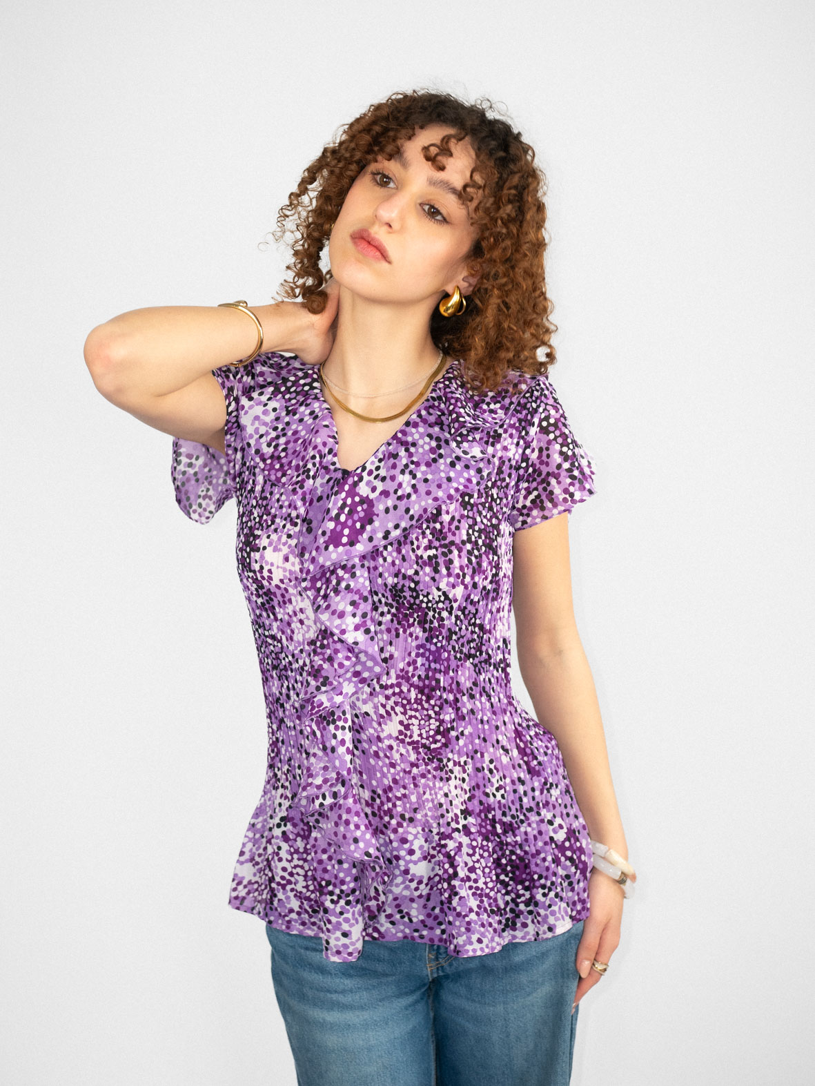Vintage 00s Button-Up Top - XS-M - Image 4