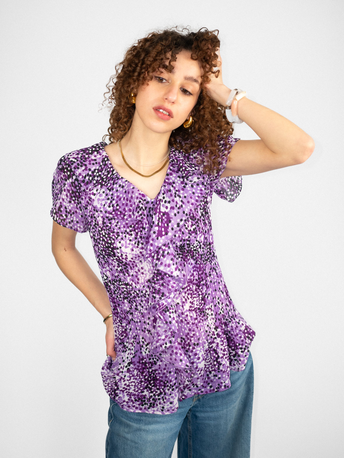 Vintage 00s Button-Up Top - XS-M