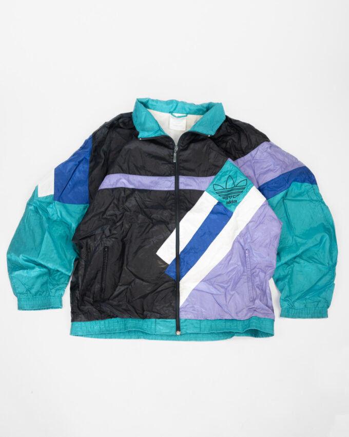 Iconic Vintage Adidas Colourblock Windbreaker (approx. 1994–2001)  - XL
