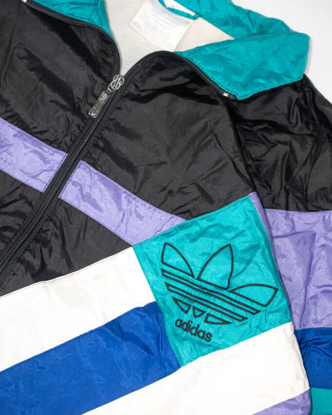 Iconic Vintage Adidas Colourblock Windbreaker (approx. 1994–2001) - XL