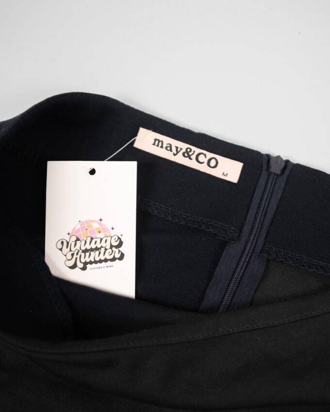 Noir Feather Vintage Mini Skirt - S