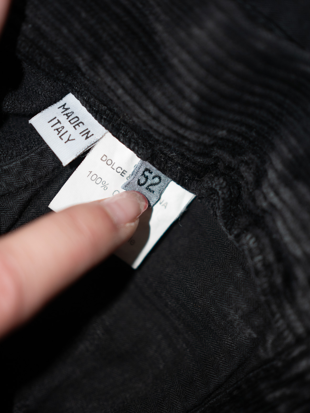 Dolce & Gabbana Charcoal Corduroy Trousers - 52 (L) - Image 9