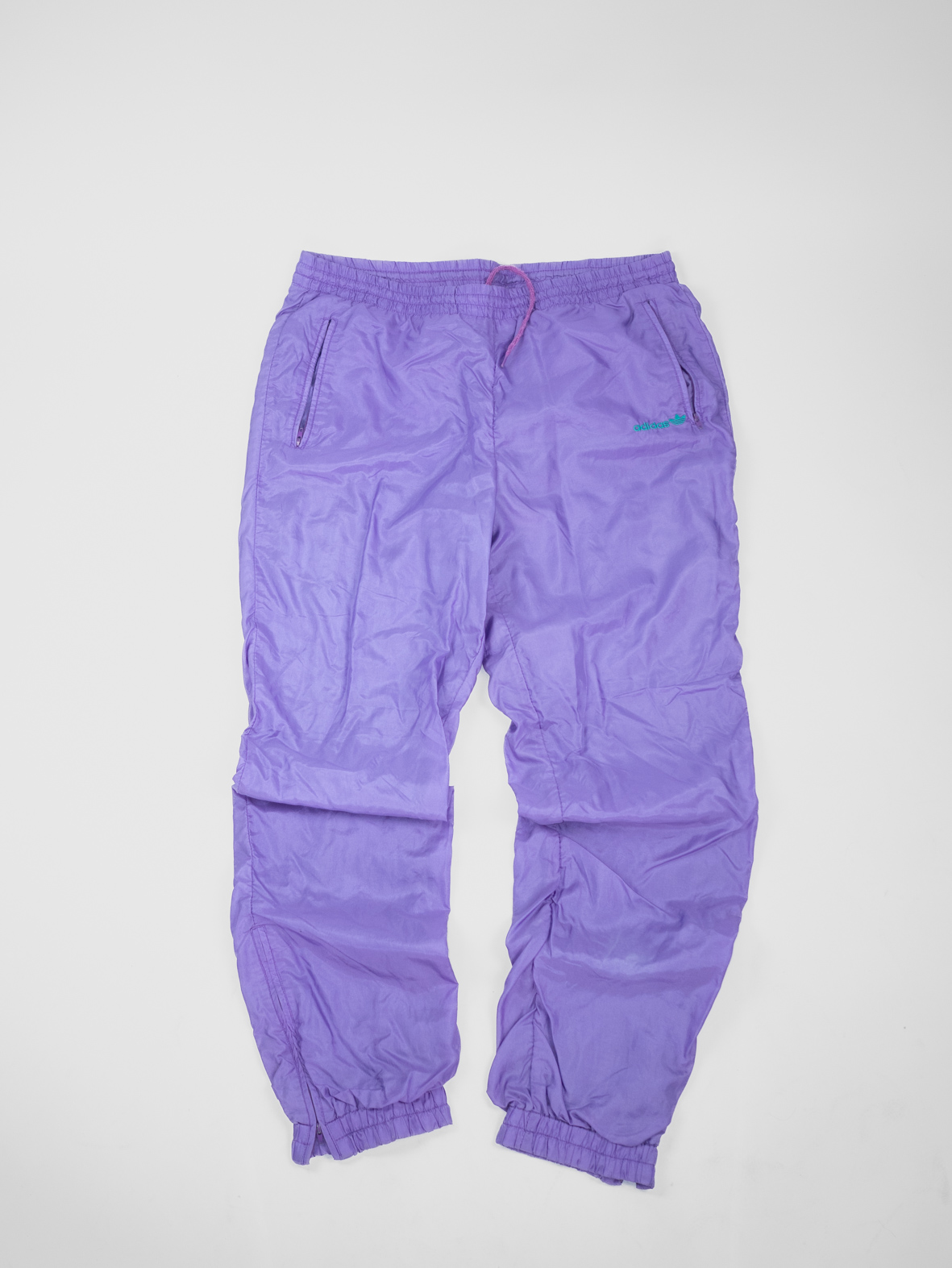 Iconic 90s Adidas Shell Track Pants – Lilac - L