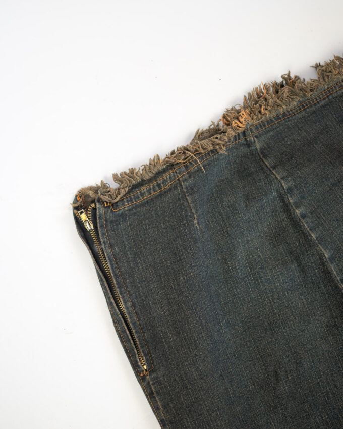 Ultra Maxi Vintage Denim Skirt – Y2K - 38