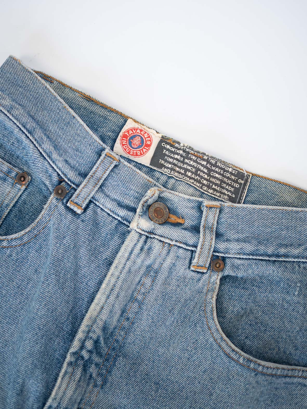 Vintage Tavarner Industrial Light Denim Skinny Jeans - XXS/XS - Image 4