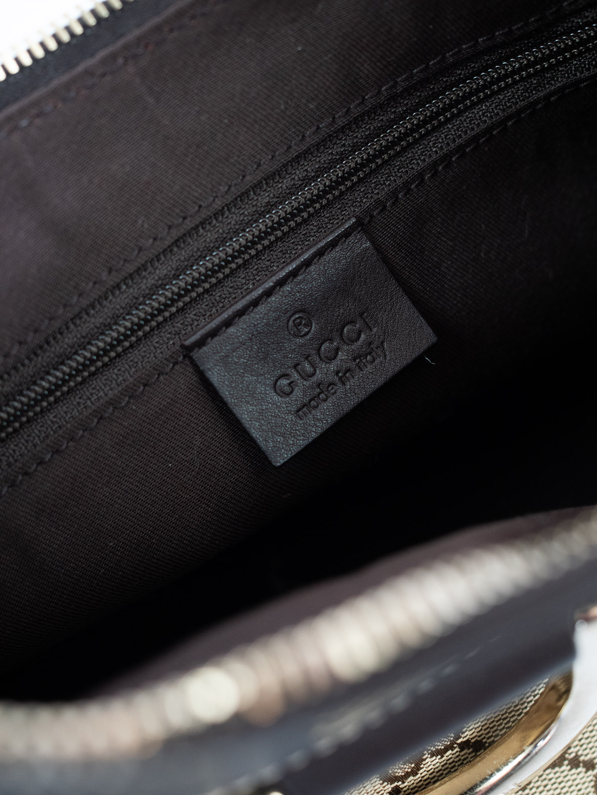 Gucci Vintage GG Monogram D-Ring Shoulder Bag - Image 10
